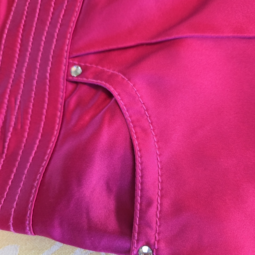 Escada Mid/Low Rise Satin Finish Pants - Picture 9 of 13